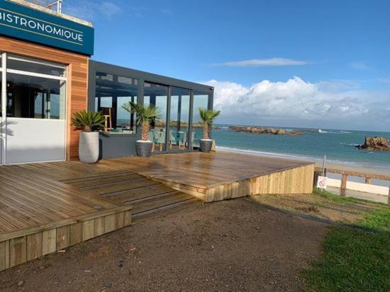 Ferienwohnung Appt Les Pieds Dans L'Eau Trégastel Exterior foto